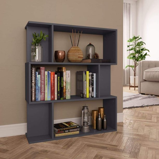 vidaXL Book Divider Chipboard Bookshelf Bookcase Multi