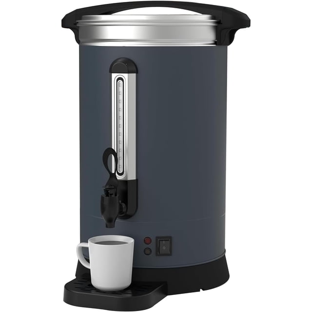 18l/4.8 gallon double-wall commercial coffee urn para buffet catering wedding y gathering-120 cups grande capacity stainless steel hot coffee dispenser