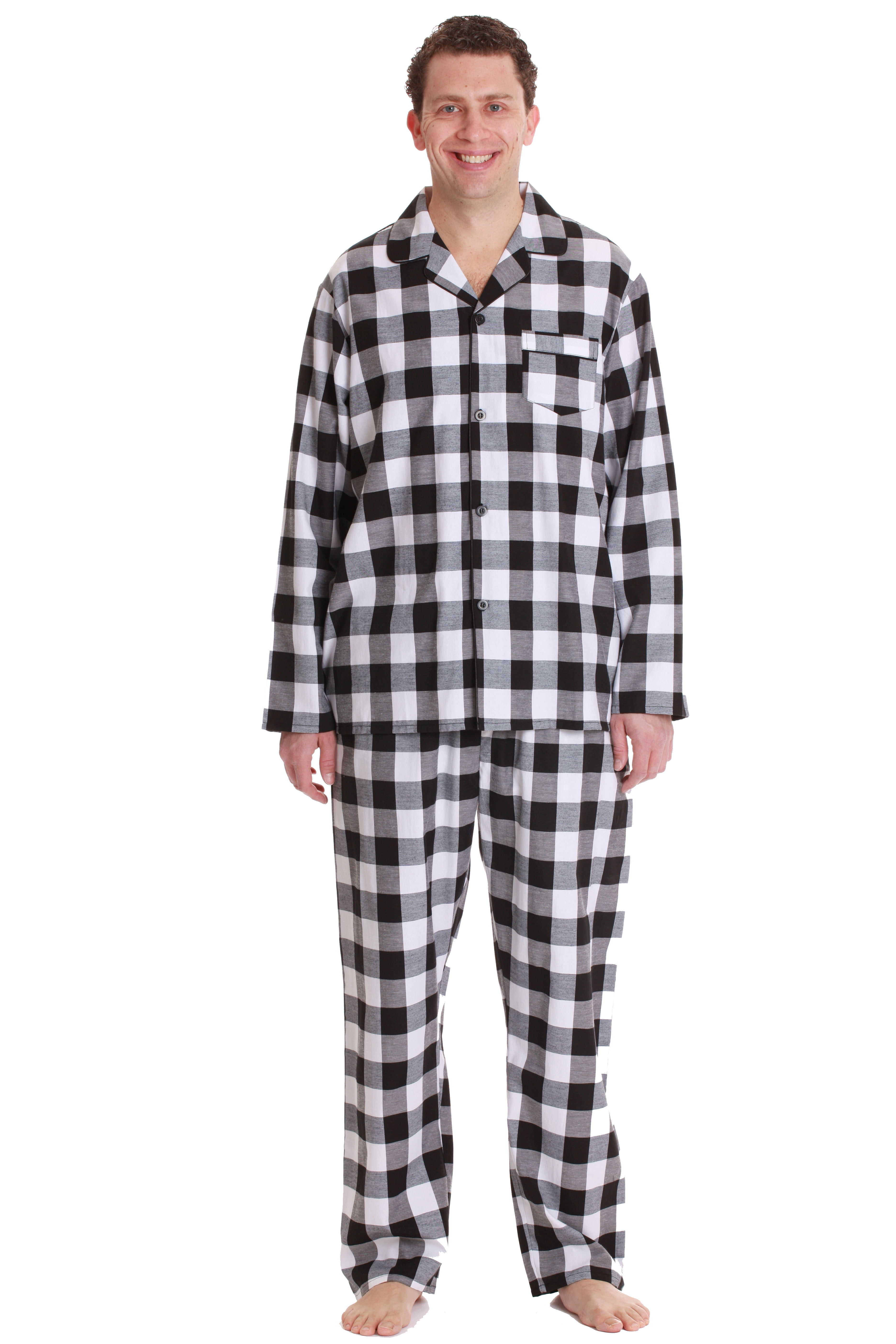men's buffalo plaid jogger pajamas