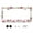 design-4, variant on Abstract Floral Flowers License Plate Frames for Women Men Car Plate Holder Cover Metal Tag Aluminum Car Accessories Front Rear Plate Decor