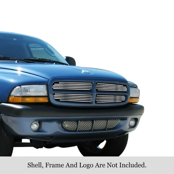 APS 1997-2004 Dodge Dakota Stainless Steel Billet Grille 8x6 horizontal billet