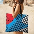 thumbnail image 5 of Color Wave Point Geometry Waterproof Picnic Blanket with Foldable Zipper, Suitable for Outdoor Use, Suitable for Travel, Camping, Beaches, Parks, Grasslands, Picnic Blanket Accessories, 5 of 8
