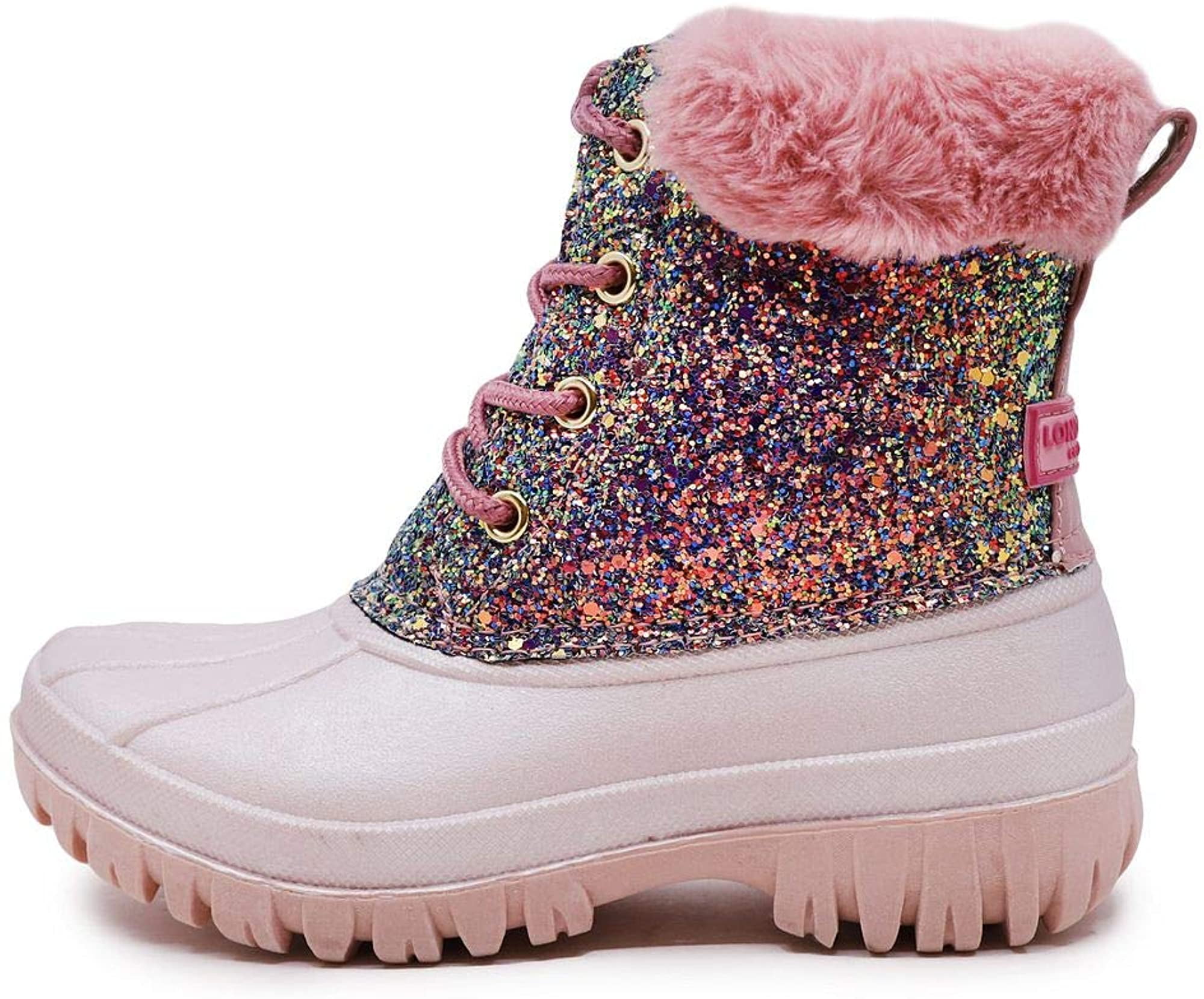 LONDON FOG Girls Stockport Cold Weather Warm Lined Snow Boot