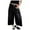 Black, variant on Capri Pants for Women, Xunlbb Women High-Waisted Full Straight Leg Wide Leg Jeans Medium Trousers Cropped Trousers(Black,S)