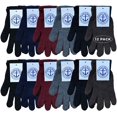 thumbnail image 5 of Yacht & Smith 12 Pairs of Adult Wholesale Bulk Winter Magic Gloves Warm Brushed Interior, Stretchy Assorted Mens Womens, 5 of 8