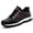 Black, variant on XQJ Men's Steel Toe Work Shoes Black US6.5 Anti-Puncture Non-Slip Leather Safety Protective Shoes for Construction