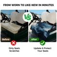 thumbnail image 4 of Golf Cart Seat Covers for 2 Seater, Blue Abstract Art Soft Microfiber Cart Seat Towel Blanket, Modern Waves Art Absorbent Breathable Non Slip Bench Seats Protector for Golf Course 51"x31", 4 of 9