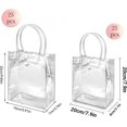 thumbnail image 3 of HEKHMU 50 Bolsas de Regalo Transparentes con Asas, 2 Tamaños, Bolsas de Compra Reutilizables para Bodas, Shower, Cumpleaños, Navideñas, Bolsas de Dulces, 3 of 4