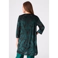 thumbnail image 2 of Roaman's Women's Plus Size Velvet Burnout Cardigan Twinset, 2 of 3