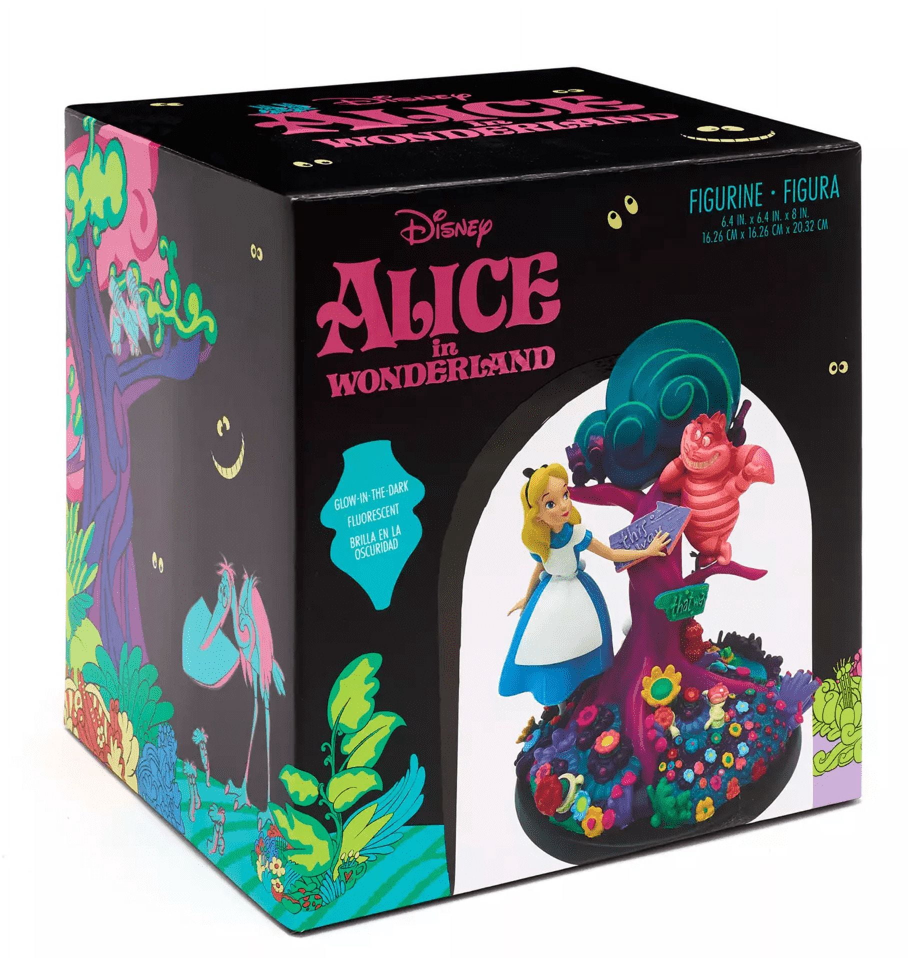 Disney Parks Alice in Wonderland Glow-in-the-Dark Figurine New 