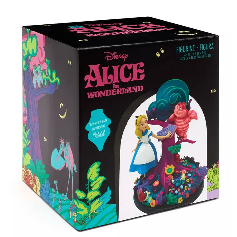 Disney Parks Alice in Wonderland Glow-in-the-Dark Figurine New
