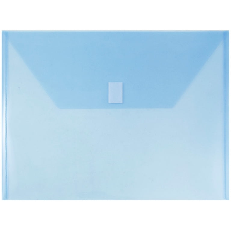 JAM Paper Plastic Hook & Loop Envelopes, 9.75" x 13", 6 Pack photo 4