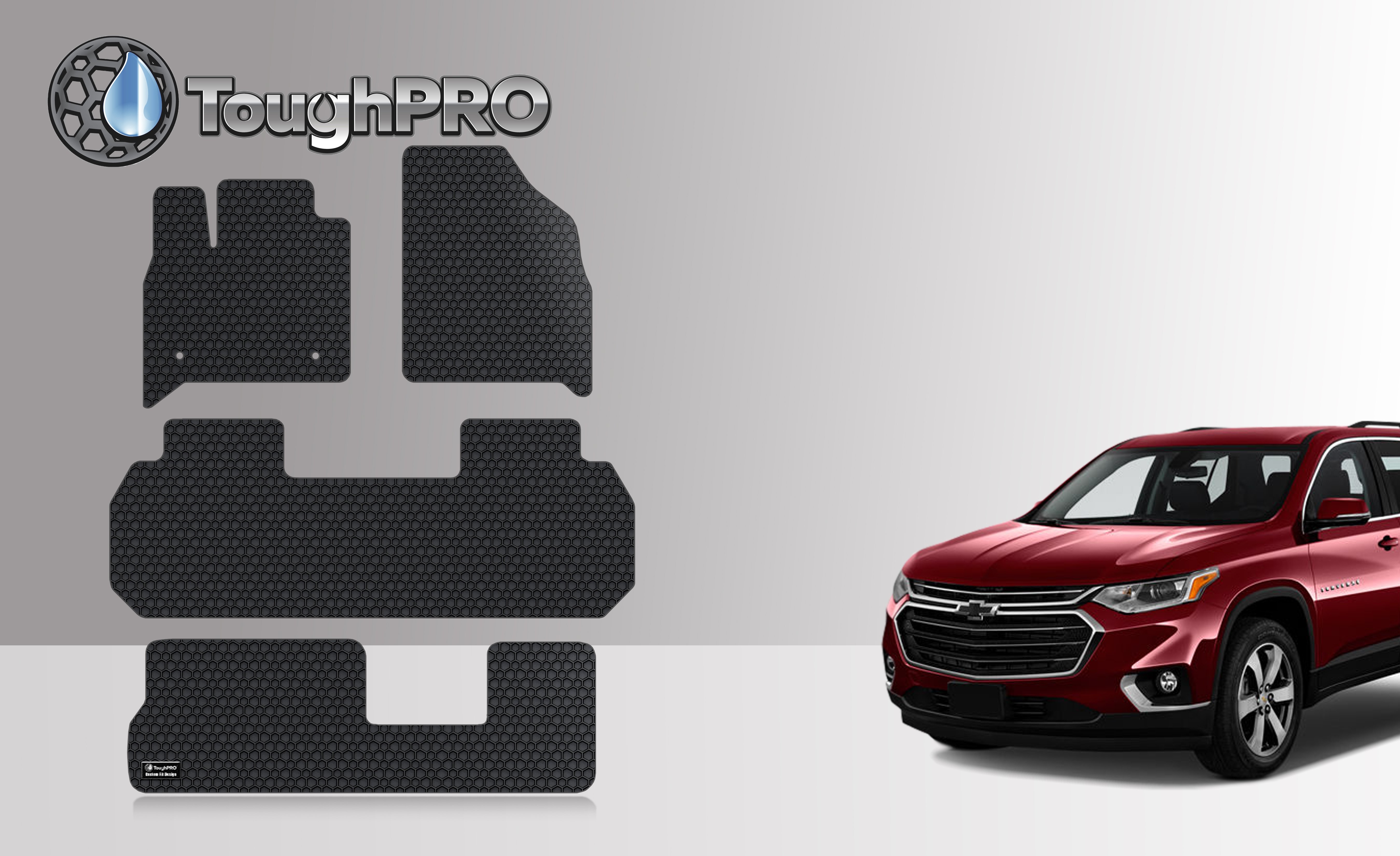 ToughPRO Floor Mat Accessories Front Row 2nd Row 3rd Row Compatible