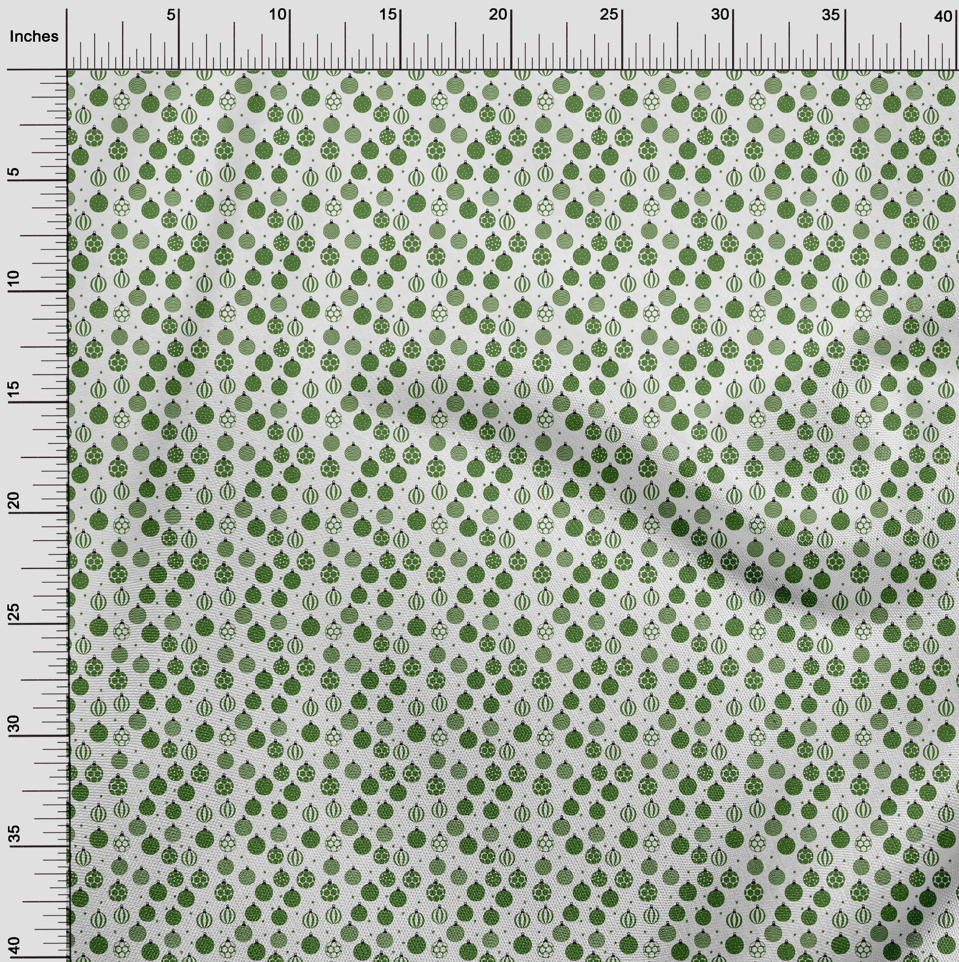 oneOone Rayon Green Fabric Christmas Sewing Craft Projects Fabric Prints By Yard 56 Inch Wide