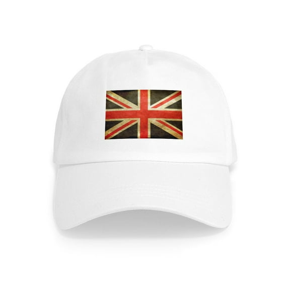 CafePress - Vintage Union Jack Cap - Adjustable 100% Brushed Unisex Casual Cotton Baseball Cap, Beige, 1