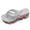 Silver, variant on Platform Sandals Silver,Popular New Large Color Thick Bottom Herringbone Slippers Slope Heels Beach Sandals Female