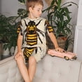 thumbnail image 4 of Balery Honey Bee Conjunto de Pijama Infantil de Manga Corta con Estampado – Ropa de Dormir de Algodón Suave-Small, 4 of 6