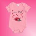 thumbnail image 2 of Ladybug Love Bug- Baby Girl 2-Piece Clothing Set | Onesie Bodysuit or T-shirt with matching Leggings | Short Sleeve | Cotton | Baby Shower Gift | 0-36 months, 2 of 5