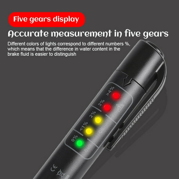 Stylo de Test de Liquide de Frein, Testeur de Liquide de Frein Portable, Testeur de Fluide de Frein Portable, Durabilité Prolongée