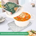 thumbnail image 3 of Yayeee Pot Holders Kitchen Heat Resistant with Pocket 7"x9.8" Cotton Oven Cooking Hot Pads, Brown Christmas Gingerbread, 3 of 7