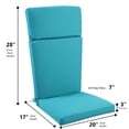 thumbnail image 2 of Silla Adirondack Cojines de espuma de alta densidad Cojín para mecedora al aire libre con respaldo alto, 2 of 5