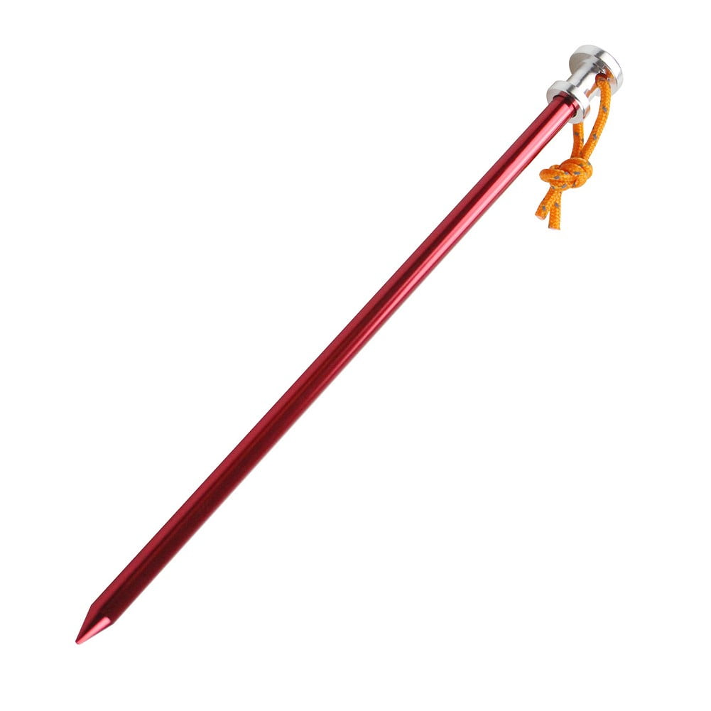 8Pcs Heavy Duty Aluminum Tent Stakes 23Cm With Rope Pegs For Sand Mud & Grass