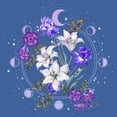 thumbnail image 2 of Women's Lost Gods Floral Moon  Racerback Tank Top Royal Blue Heather Medium, 2 of 4