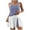 Blue, variant on Women's Tankini Swimsuits Tummy Control Two Piece Bathing Suits Modest Swim Tank Top with Skirt Bottom 2026 (White, M)