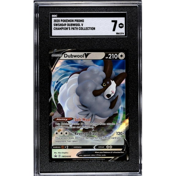2020 Pokemon #SWSH049 Dubwool V Champion's Path Collection SGC 7