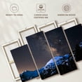 thumbnail image 6 of Elephant Stock Milky Way Over Longs Peak Wall Art - Horizontal Multi Panel Canvas - Living Room Wall Decor - Astronomy & Space Multi Panel - Blue And Black Decor - 68" x 42", 6 of 8