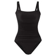thumbnail image 1 of Trajes de baño de una pieza con realce y acolchado vintage para mujer Trajes de baño con control de barriga Trajes de baño de talla grande (negro) Zhivalor BST3003546-2, 1 of 5