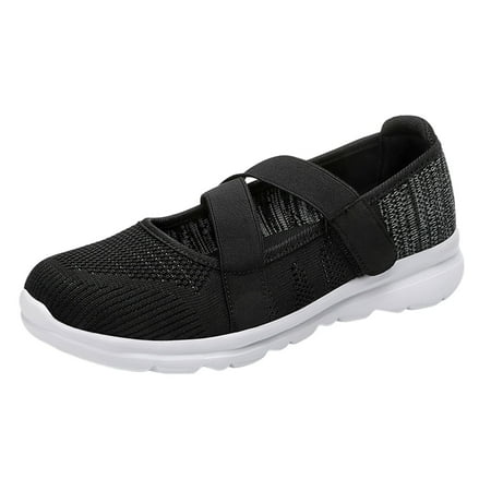 DVKOVI Shoes for Women Loafers for Women Flats for Women Dressy Comfortable Summer Breathable Lightweight Flat Shoes Casual Women Shoes Women s Slip On Shoes Black 37