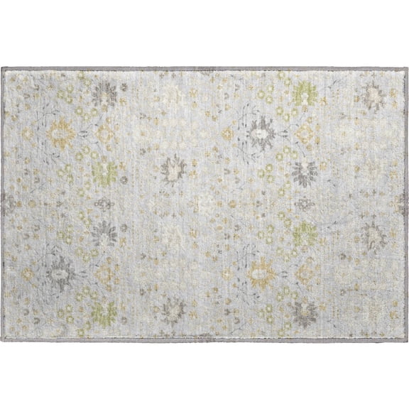 Dalyn Rugs Premium Machine Washable Mayfield AMF1009 Silver 1'8" x 2'6" Rug