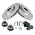 thumbnail image 2 of TRQ Front Brake Pad & Rotor Kit Brake Pads Brake Rotor Wheel Hub Bearing Assembly Ceramic Premium G-Coated Fits Select 2007 Chevrolet Malibu 2005-2007 Pontiac G6, 2 of 6