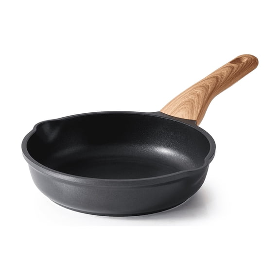 KORDISEN 8-Inch Nonstick Frying Pan Skillet, Egg Pan for Omelets, Breakfast & Everyday Cooking, Induction Compatible, Black