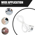 thumbnail image 3 of 1M Right Angle USB Micro Cable Braided USB 2.4 A to 90 Degree Data Cable Charger Cord for Universal Android Phone (White), 3 of 8