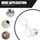 thumbnail image 4 of Cable micro USB de ángulo recto trenzado de 1 m, USB 2.4 A a 90 grados, cable de datos, cargador para teléfono Android universal (blanco), 4 of 5