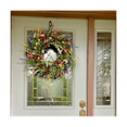 Spring Wreaths for Front Door 18in Outside Summer Flowers