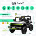 thumbnail image 2 of Camioneta Montable Eléctrico Con Control Remoto para niña niño con asientos de piel carro Todo terreno BCX-7 Enyz Led neon y muticolor Música Bluetooth edades de 2 a 5 años, 2 of 8