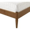 thumbnail image 6 of Camaflexi Mid Century Platform Bed Queen Size Solid Wood Bed Frame, Castanho 100% Solid Wood, 6 of 14