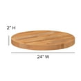 thumbnail image 6 of BizChair 24" Round Butcher Block Style Table Top, 6 of 10