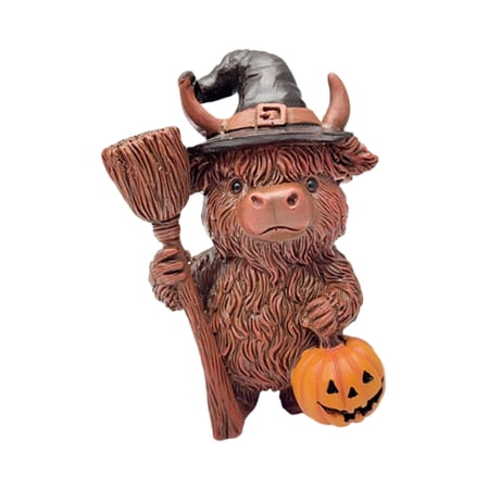 Halloween Garden Ornament | Outdoor Patio Indoor Decor | Creepy Yard Haunt Prop | Bright Colorful Festive Display | Party Decorations Gift for Spooky Season | Home Decorative Statue