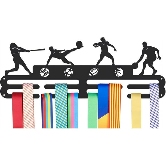 Medals Hanger Display Holder Rack Ball Games Theme Medals Display Wall Mounted Frame Sports Medal Holder Racks