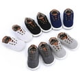 thumbnail image 2 of Baby Boys Girls Canvas Shoes Slip On Soft Sole Moccasins Infant Sneakers Toddler First Walkers Infant Crib Shoes, 2 of 7