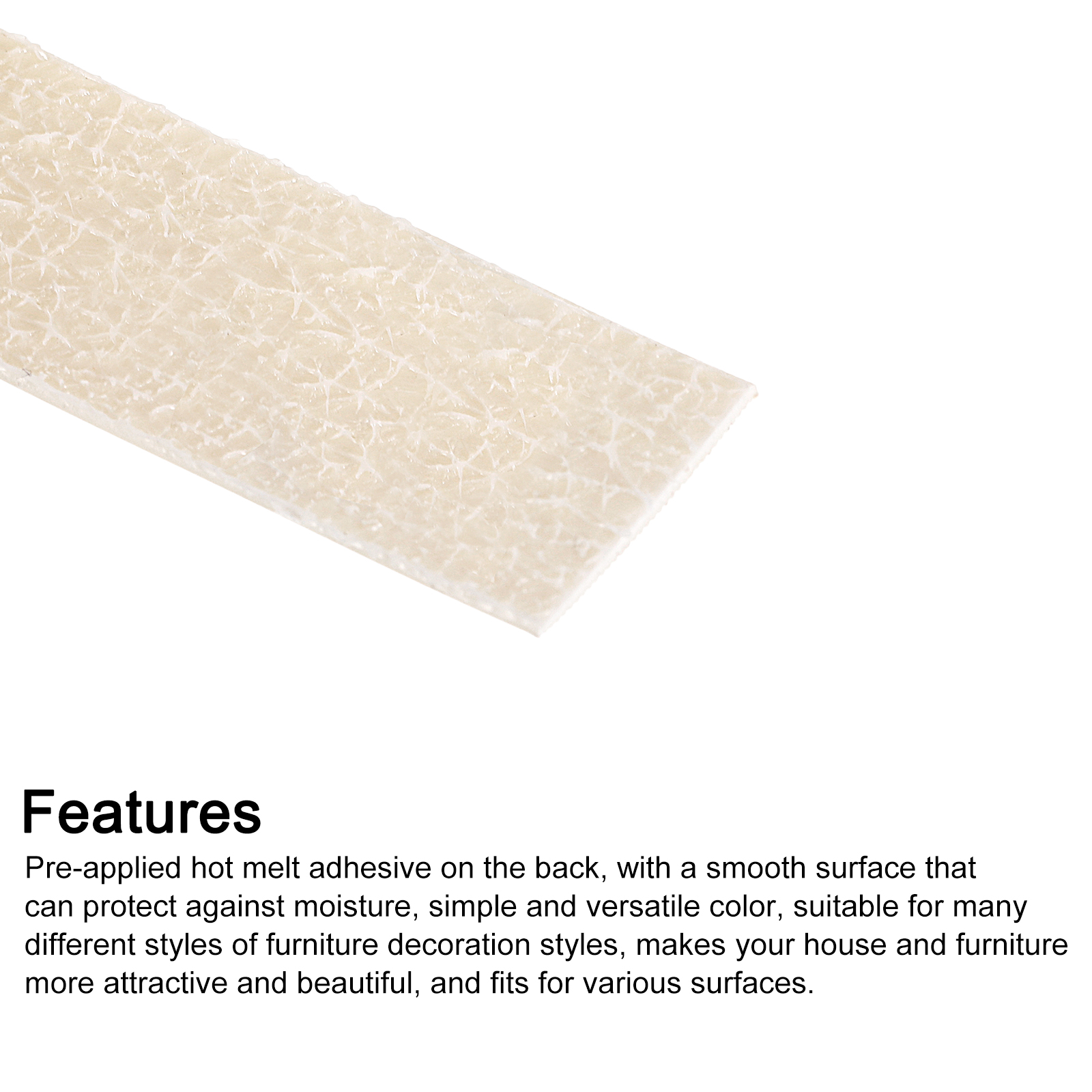 REGALWOVEN Pre-Glued Wood Edge Banding for Cabinet Edging and Furniture Restoration 3/4" x 49.2'