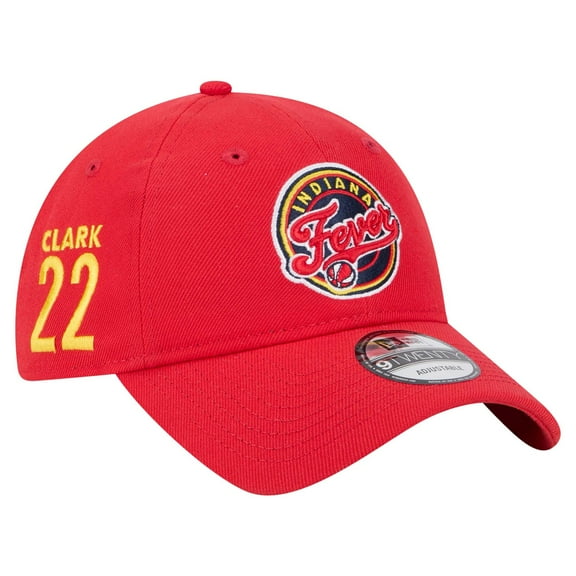 Unisex New Era Caitlin Clark Red Indiana Fever Name & Number Sidepatch 9TWENTY Adjustable Hat
