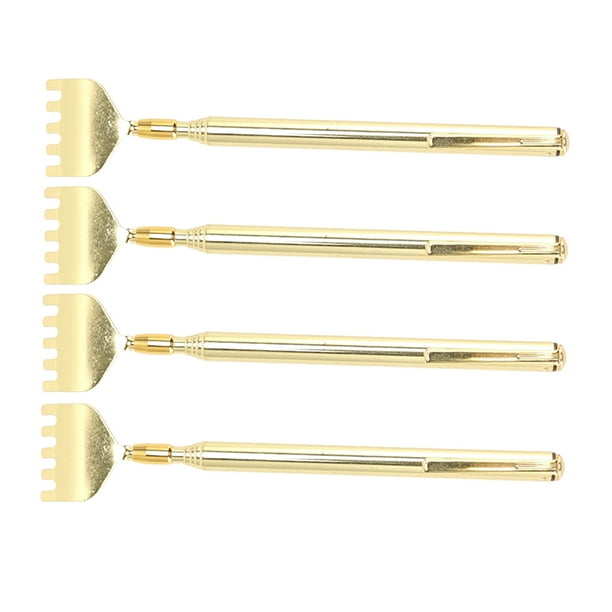 Rascador de espalda extensible, 4 piezas Rascador de espalda extensible Rascador de espalda telescópico Rascador de espalda resistente y resistente