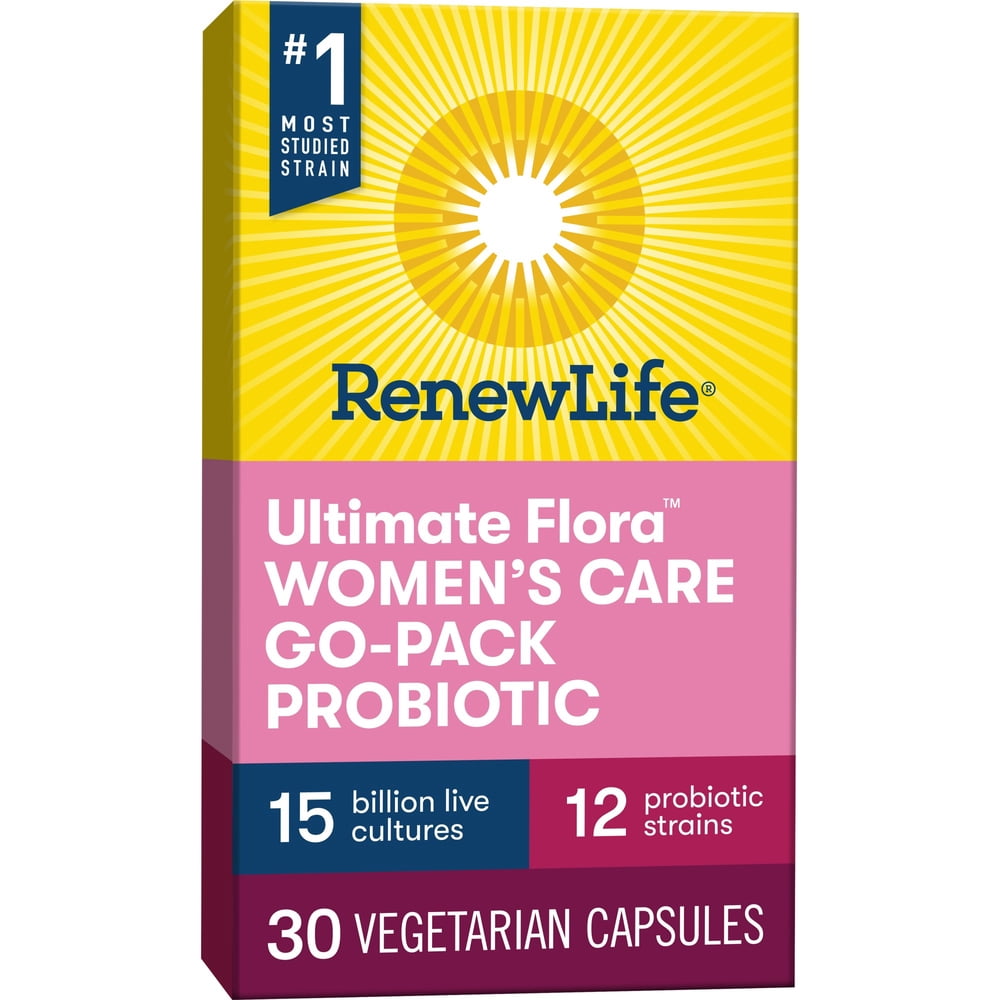Renew Life Women's Care Probiotic, 15 Billion, 30 Capsules, Go Pack ...