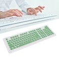 thumbnail image 3 of Computer Accessories, Wide Range Applications Convenient Installation Ergonomic Design 110 Keys Keyboard Keycaps OEM Height  For Most Mechanical Keyboards  White Characters,Dark, 3 of 8