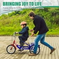 thumbnail image 2 of ABORON 16 inch Tricycle, Perfect for Beginner Riders, Single Speed 3 Wheel Bikes, Three-Wheeled Bicycles with Adjustable Height and Rear Basket, 2 of 11